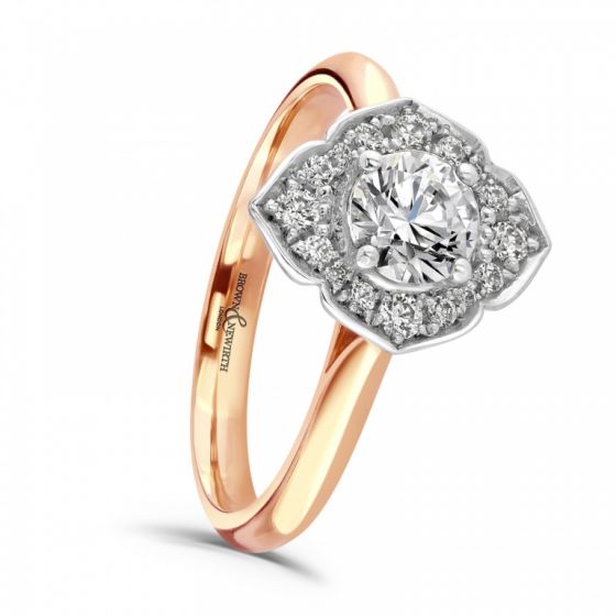Brown & Newirth 'Regan' Vintage Style Engagement Ring