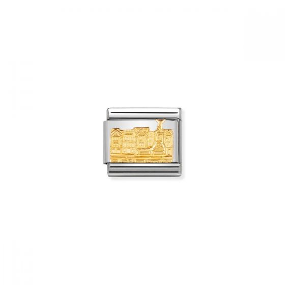 Nomination Classic Monuments Buckingham Palace Charm - 18k Gold - 030144/05