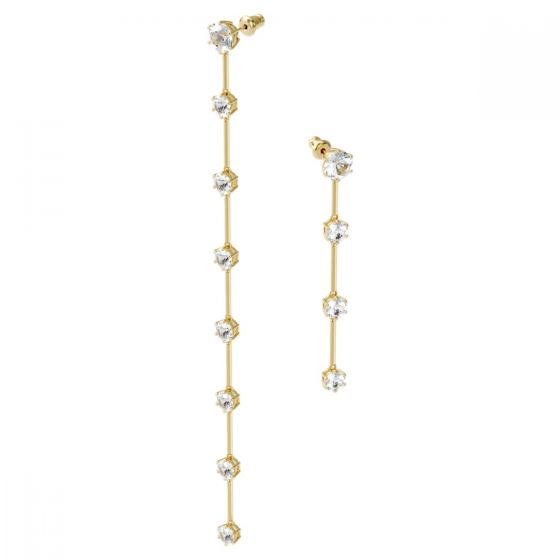 Swarovski Constella Earrings - Asymmetrical Gold Tone Plated 5600490