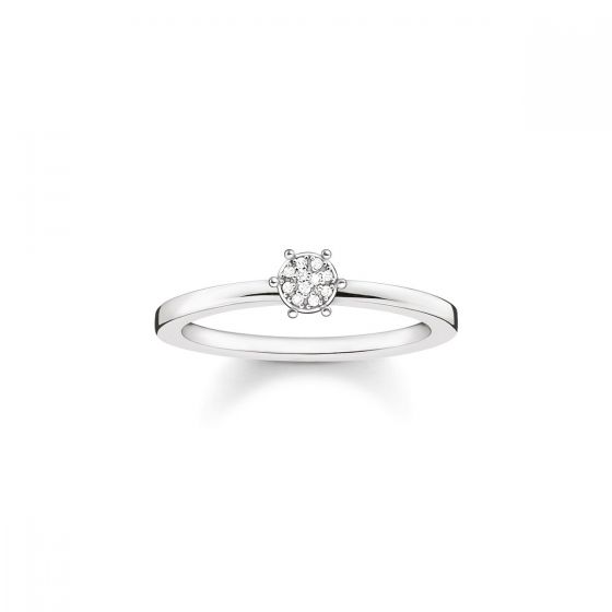 Thomas Sabo Diamond Pavé Ring - Sterling Silver 
D_TR0012-725-14