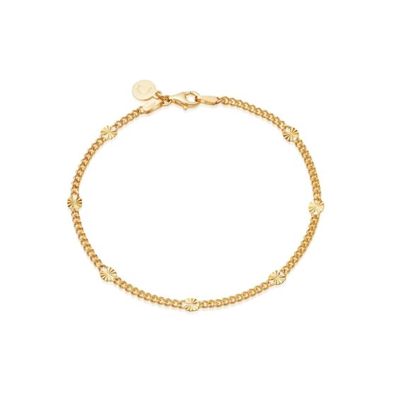 Daisy Estée Lalonde Sunburst Chain Bracelet - Gold - ELBR07_GP