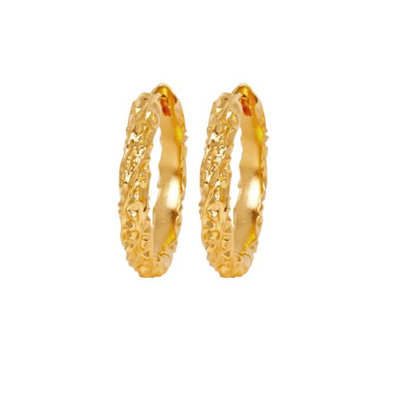 IX Agnes Hoop Earrings - Gold DMB0347GD