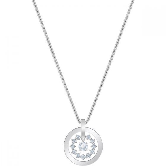 Swarovski Further Necklace, White, Rhodium Plating 5499001