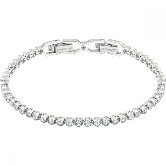 Swarovski Emily Bracelet, White, Rhodium Plating 1808960