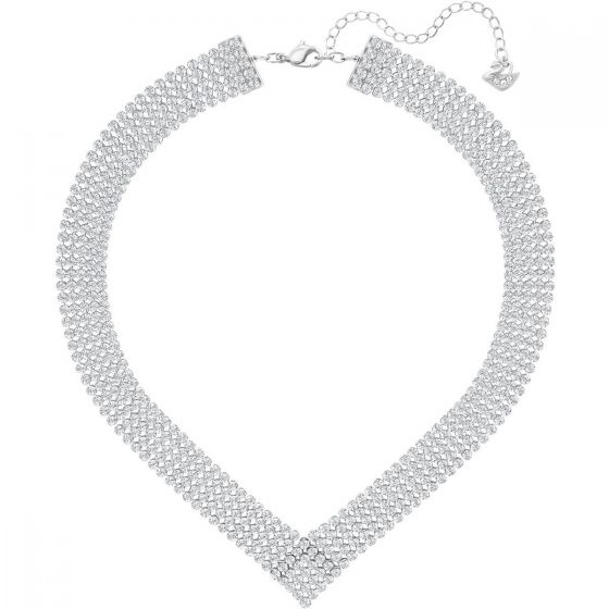 Swarovski Fit Necklace, White, Palladium Plating 5289715