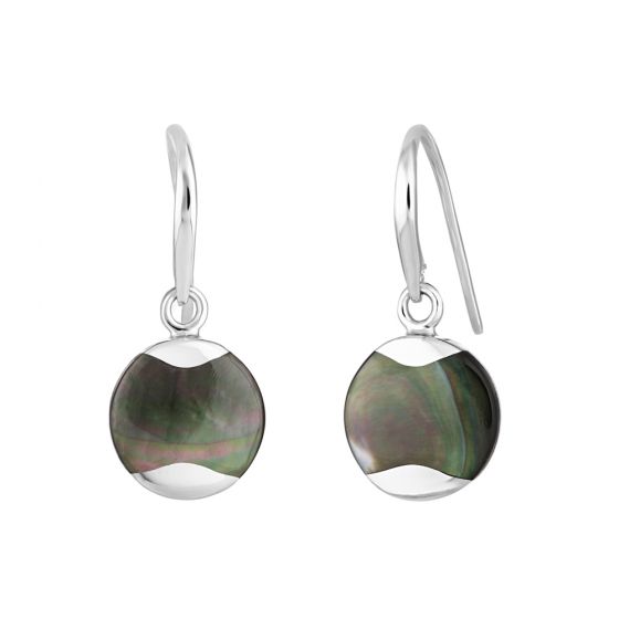 Jersey Pearl Dune Mother of Pearl Grey Drop Earrings DUDE-TH