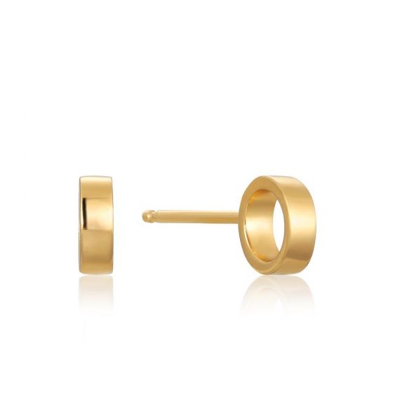 Ania Haie Open Circle Stud Earrings Gold E008-13G