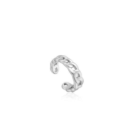 Ania Haie Curb Chain Ear Cuff - Silver - E021-05H