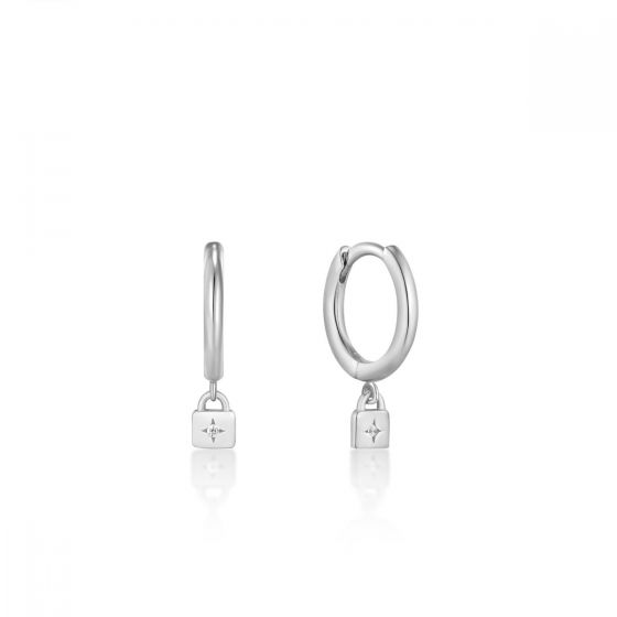 Ania Haie Gold Padlock Huggie Hoop Earrings E032-01H