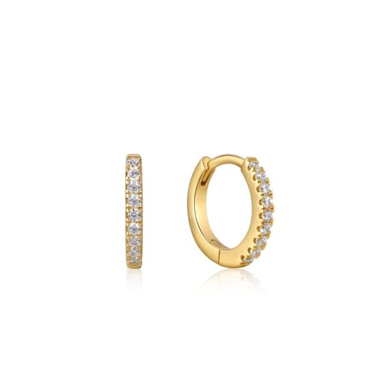 Ania Haie Sparkle Huggie Hoop Earrings - Gold - E035-17G