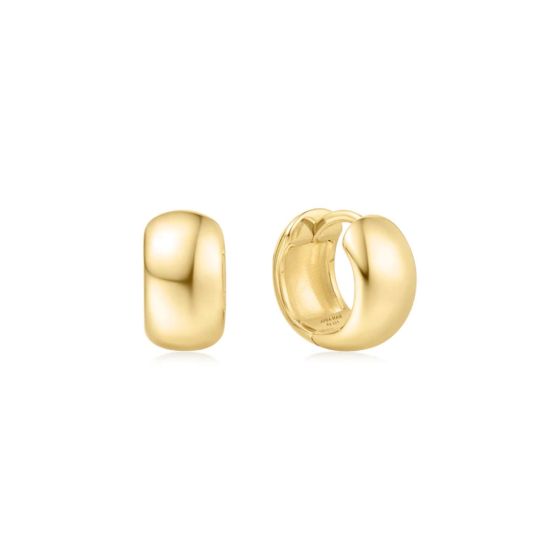 Ania Haie Chubby Small Huggie Hoop Gold Earrings - E064-04G