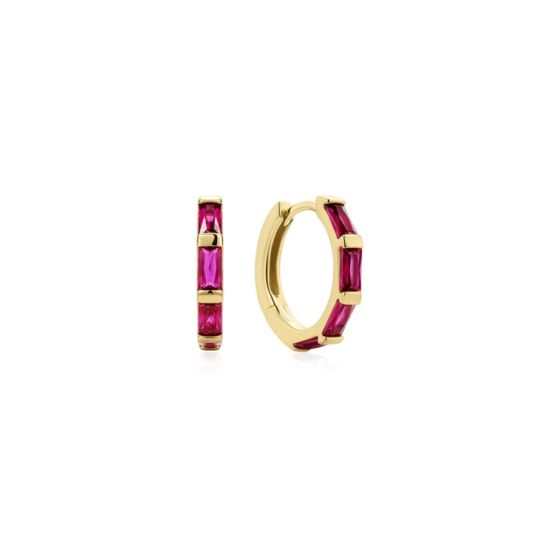 Ania Haie Gold Rosé Holiday Huggie Hoop Earrings - E071-04G