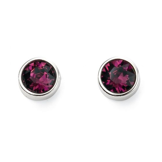 birthstone earrings for february