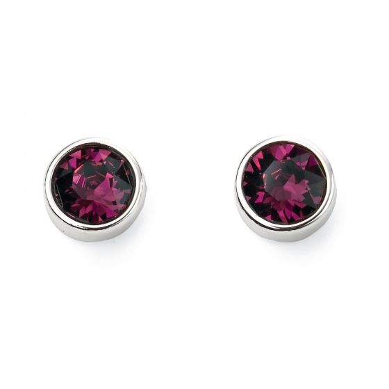 February birthstone earrings