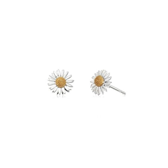 Daisy Michaelmas Daisy Stud Earrings - Silver E6080