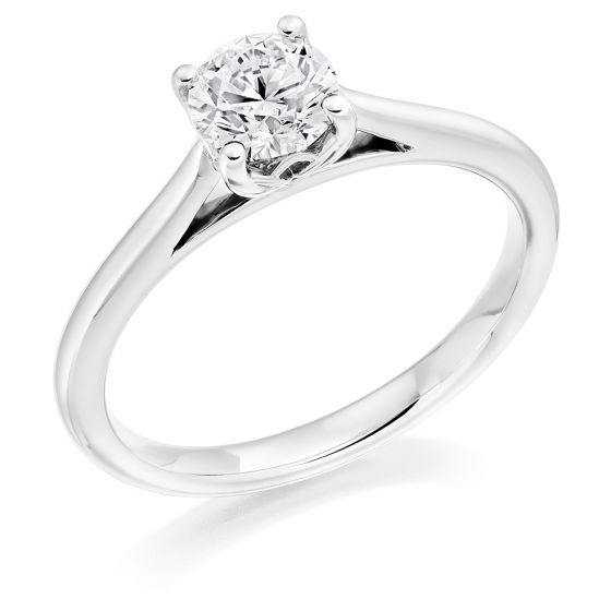 Brilliant Cut Four Claw Classic Solitaire Engagement Ring