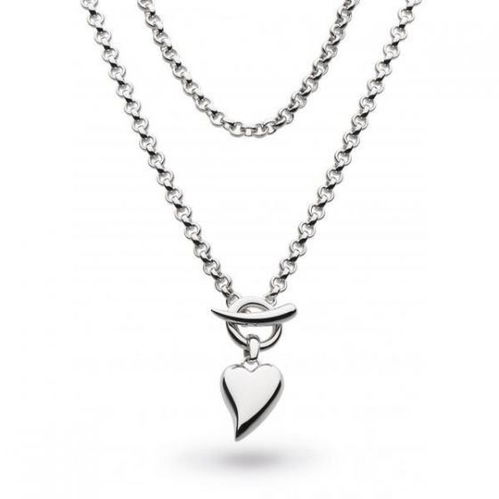 Kit Heath Desire Lavish Lust Heart T-Bar 18" Necklace
