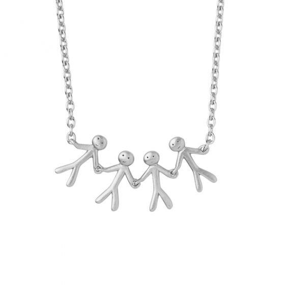 byBiehl Together Family 4 Silver Necklace 
3-2004-R