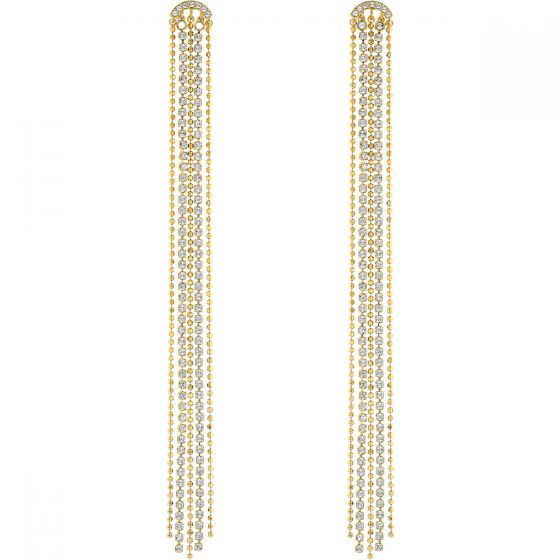 Swarovski Pierced Fit Earrings, White, Gold Plating 5504572