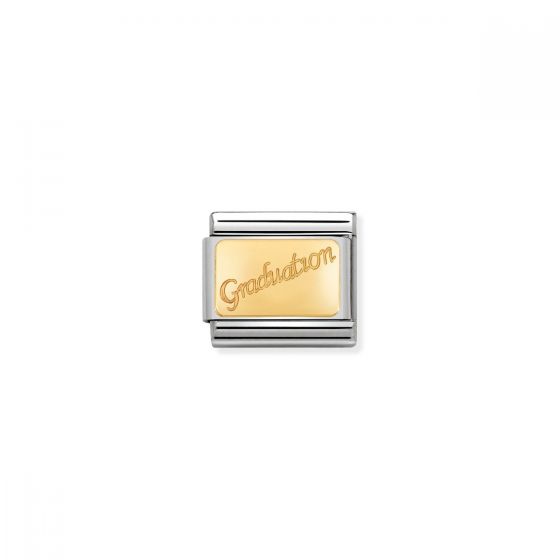 Nomination Classic Graduation Charm - 18k Gold - 030121/37