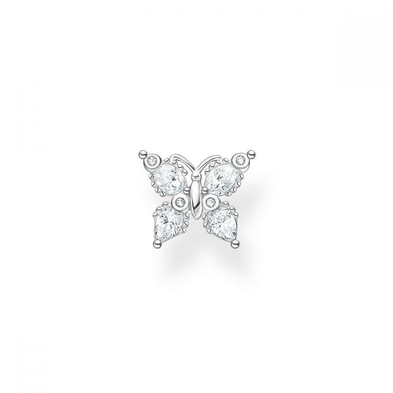Thomas Sabo Single Earring - Butterfly with White Stones in Silver H2195-051-14