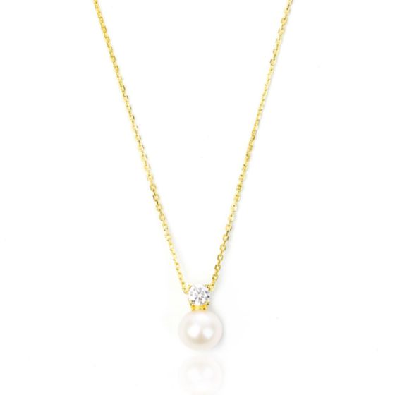 Georgini Oceans Noosa Freshwater Pearl Necklace - Gold - IP895G
