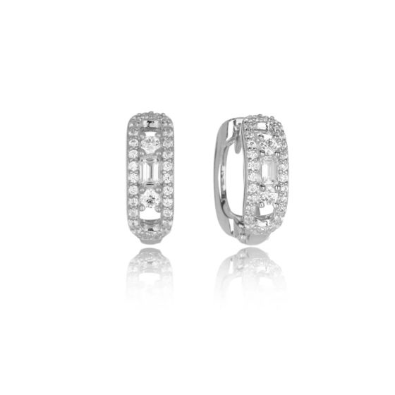Georgini Gifts Jasmine Hoop Earrings - Silver IE1136W