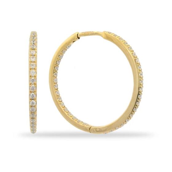 Georgini Elegant Essentials 25mm Gold Hoop Earrings. Item code IE1207G.