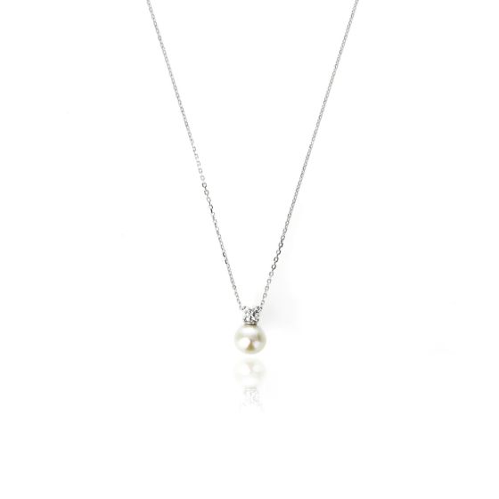 Georgini Oceans Noosa Freshwater Pearl Necklace - Silver