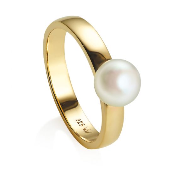 Jersey Pearl Viva Pearl ring in gold