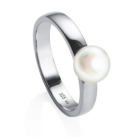 Jersey Pearl Viva pearl ring in silver