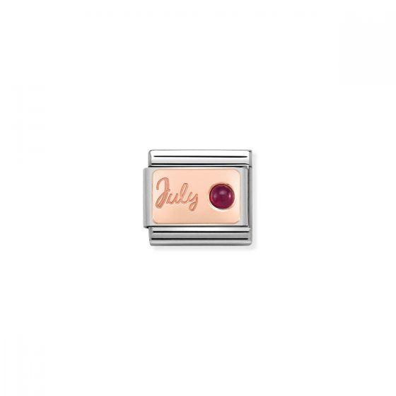 Nomination Rose Gold Classic July Birthstone Charm - 430508/07