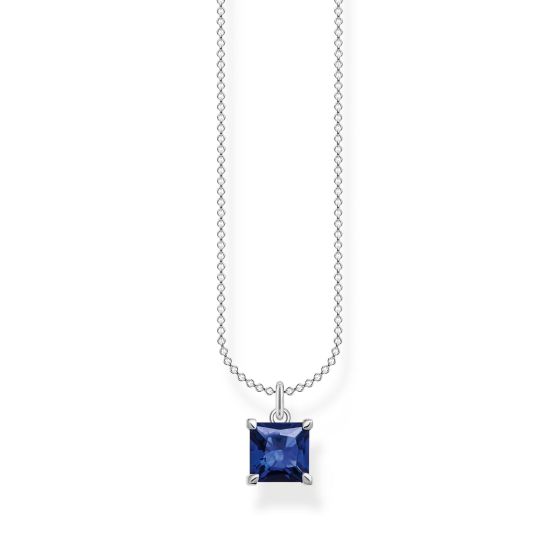 Thomas Sabo Blue Square Stone Necklace KE2156-699-32