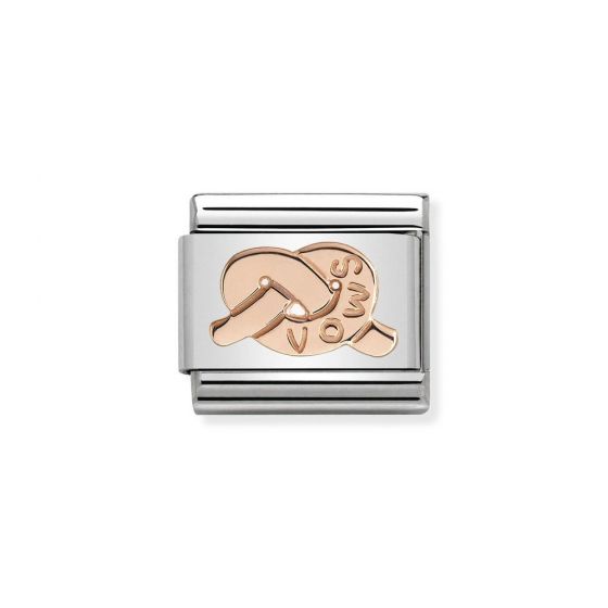 Nominations Composable Classic knot of vows Rose Gold charm - 430101_24