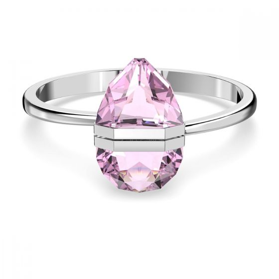 Swarovski Lucent Bangle - Pink with Rhodium Plating 5615112
