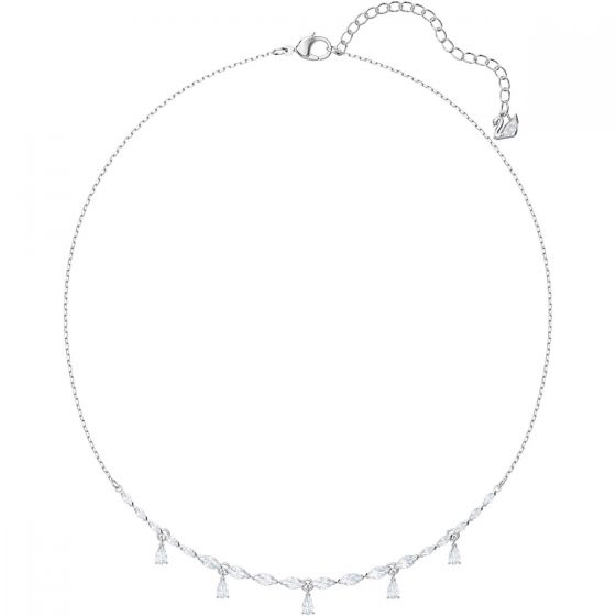 Swarovski Louison Necklace, White, Rhodium Plating 5419242
