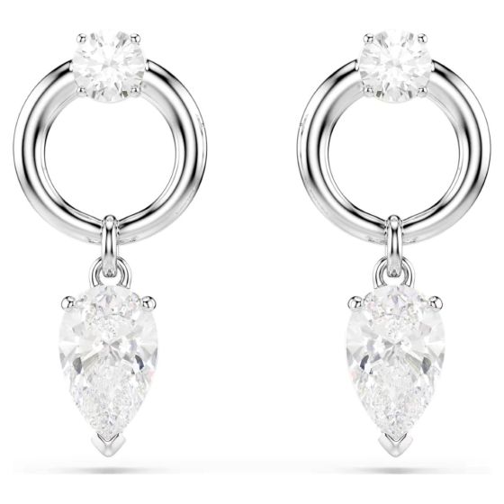 Swarovski Mesmera Drop Earrings Mixed Cuts - White Rhodium with Plating - 5723177