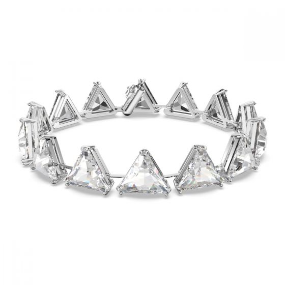 Swarovski Millenia Bracelet Triangle - White with Rhodium Plating 5600864