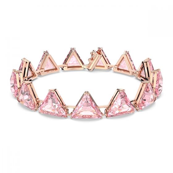 Swarovski Millenia Pink Triangle Cut Crystals - Rose-gold Tone Plating 5614934