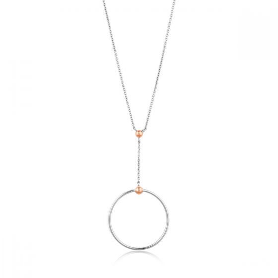 Ania Haie Orbit Drop Circle Necklace