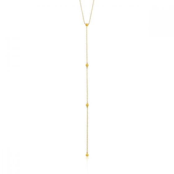 Ania Haie Modern Beaded Y Necklace - Gold N002-02G