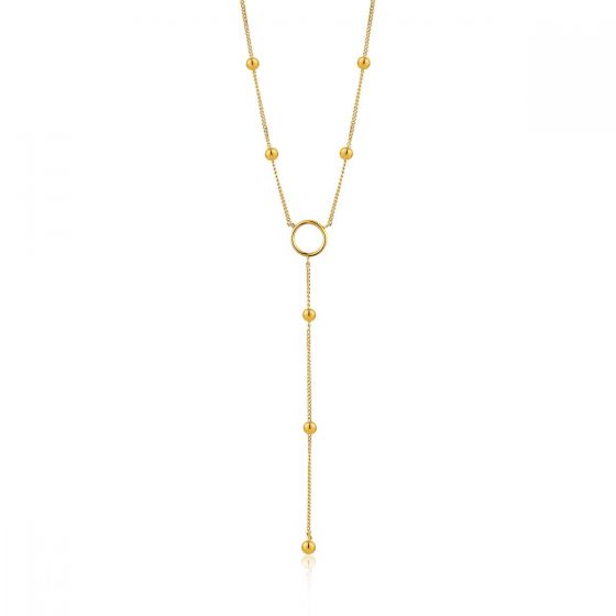 Ania Haie Modern Circle Y Necklace - Gold N002-05G