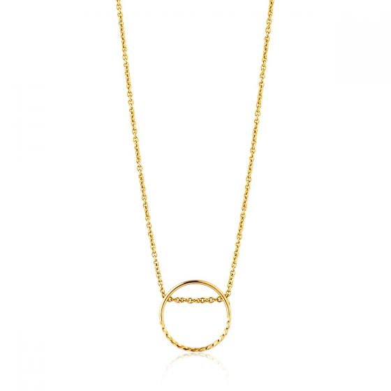 Ania Haie Twist Chain Circle Necklace