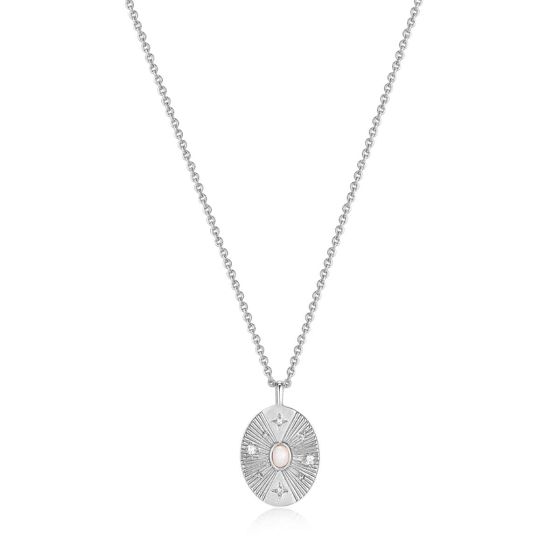 Ania Haie Scattered Stars Kyoto Opal Disc Necklace - Silver - N034-03H