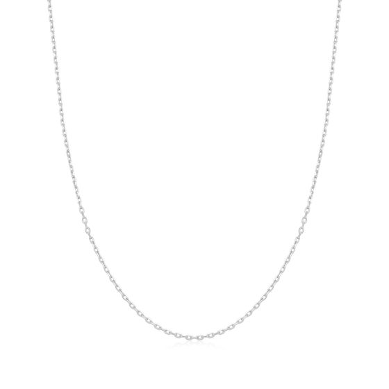 Ania Haie Silver Mini Link Charm Chain Necklace - N048-01H