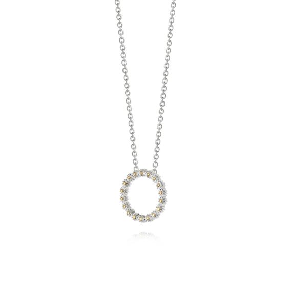 Daisy Iota Daisy Chain Necklace - Silver