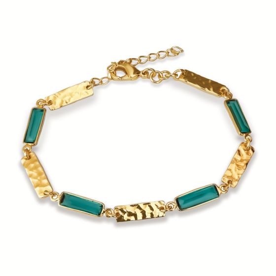 Sarah Alexander Neroli Verde Gemstone Ingot Bracelet.