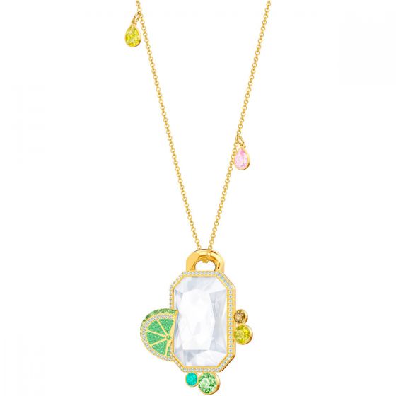 Swarovski No Regrets Pendant, Multi-Coloured, Gold Plating 5480241