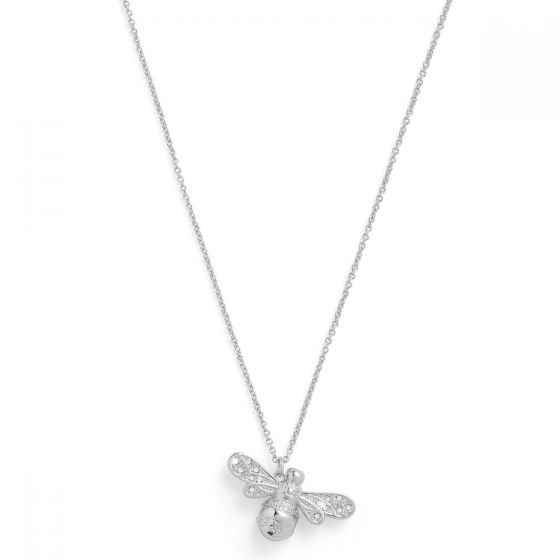 Olivia Burton Sparkle Bee Necklace Silver OBJAMN57