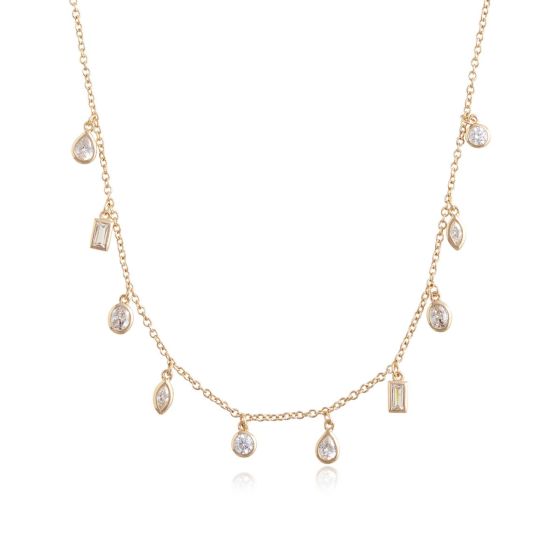 Olivia Burton Classic Crystal Charm Gold Necklace OBJCON100